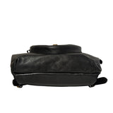 Black Leather Crossbody Bag/Backpack
