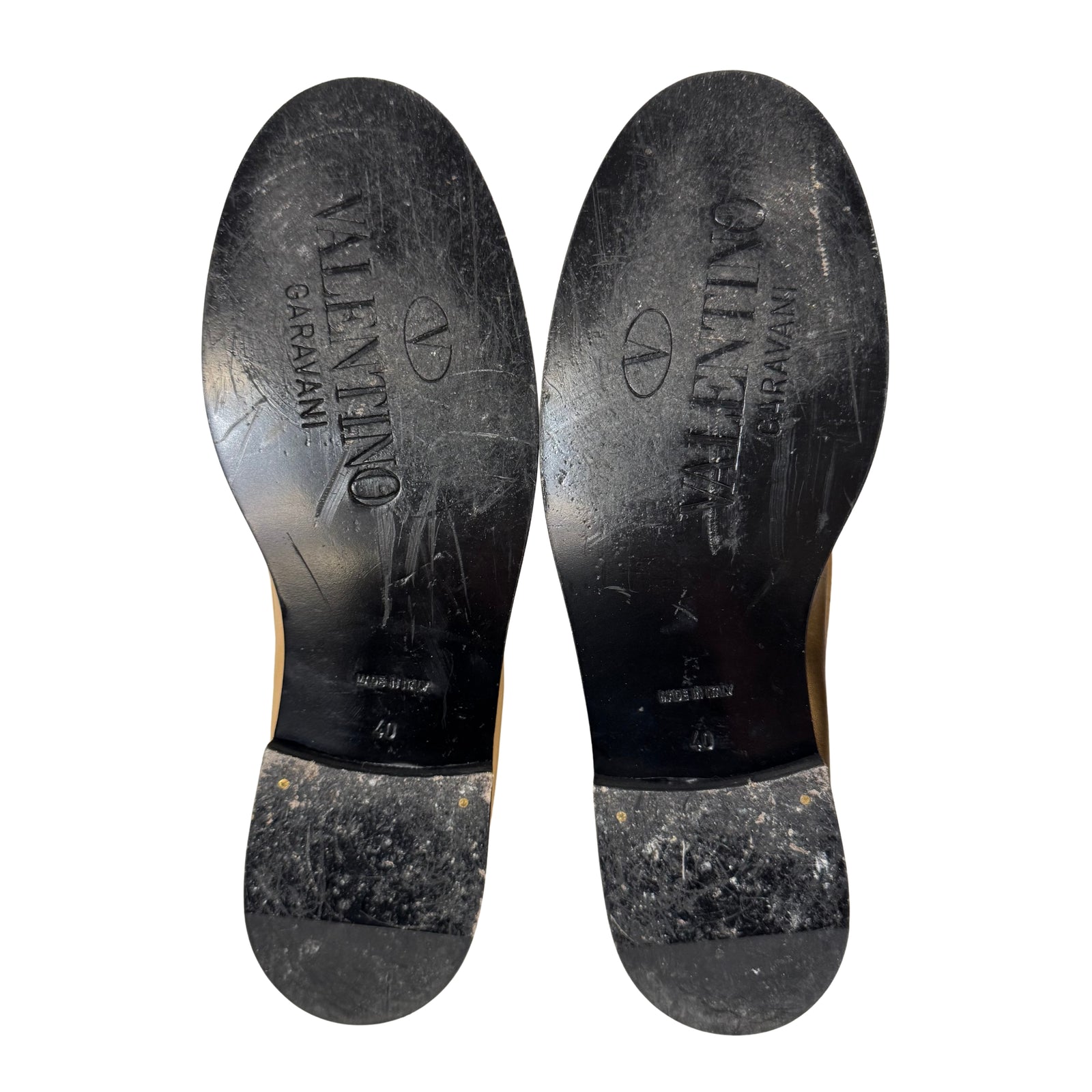 Gold Loafers 40