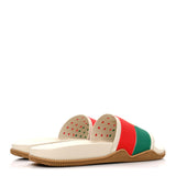 Rubber Web Mens Interlocking G Slide Sandals 8