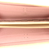 Damier Azur Clemence Wallet Rose Ballerine