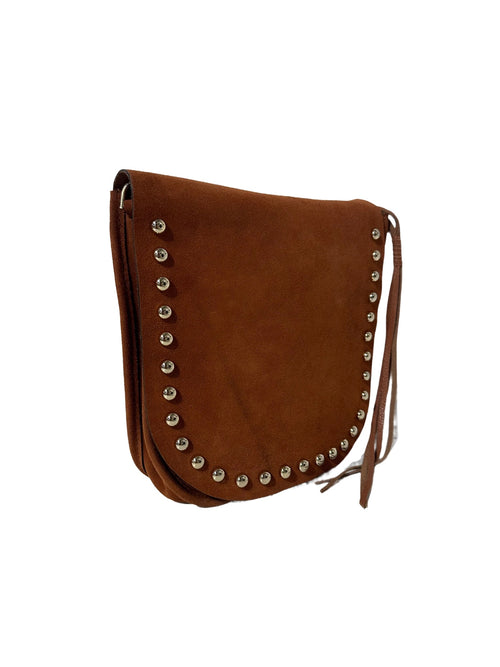 Brown Leather Saddle Bag