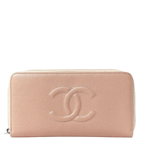 Caviar Large CC Zip Around Wallet