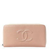 Caviar Large CC Zip Around Wallet