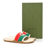 Rubber Web Mens Interlocking G Slide Sandals 8