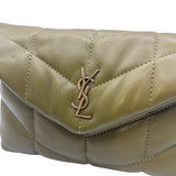 Lou Puffer Leather Clutch