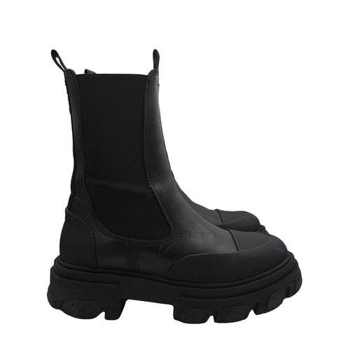 Black Mid Chelsea Boots 37
