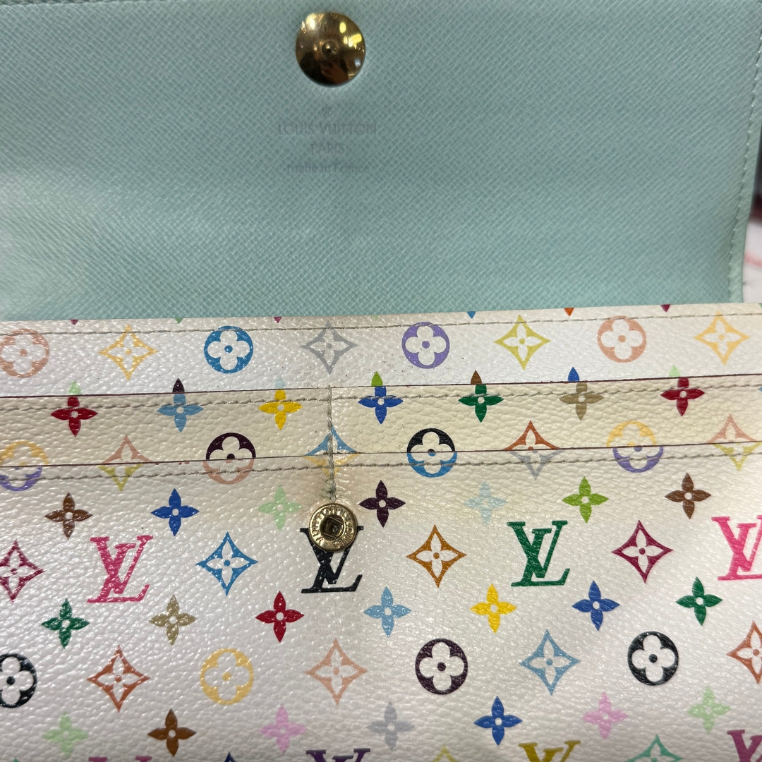 Multicolor Monogram Sarah Wallet