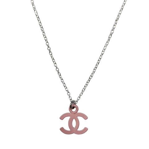 Repurposed Chanel CC Pendant Necklace