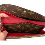 Monogram Emilie Wallet Red
