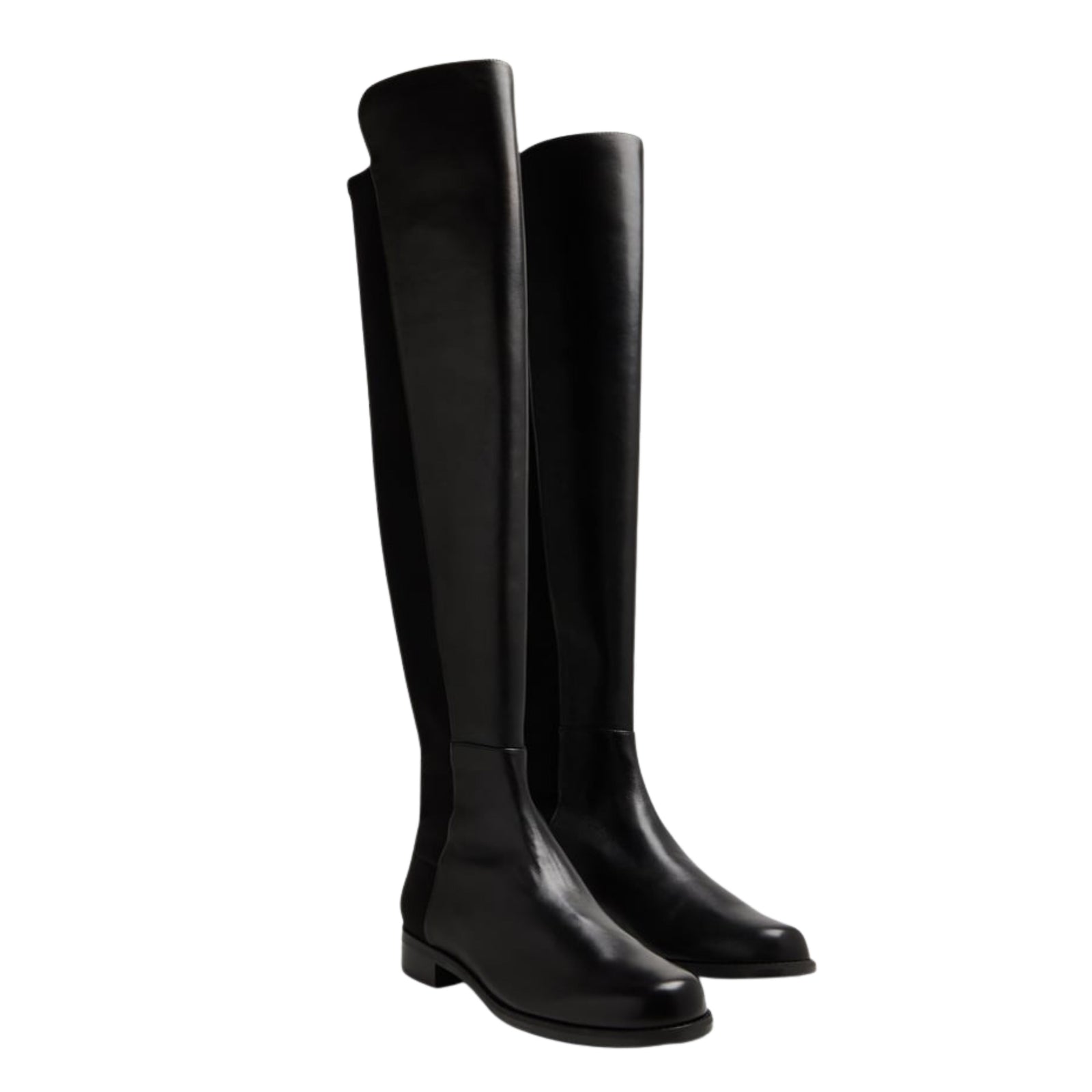 Black Leather 5050 Over the Knee Boot 36