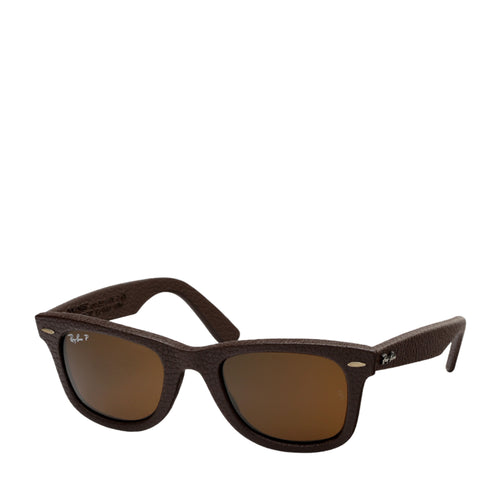 Wayfarer Leather Sunglasses