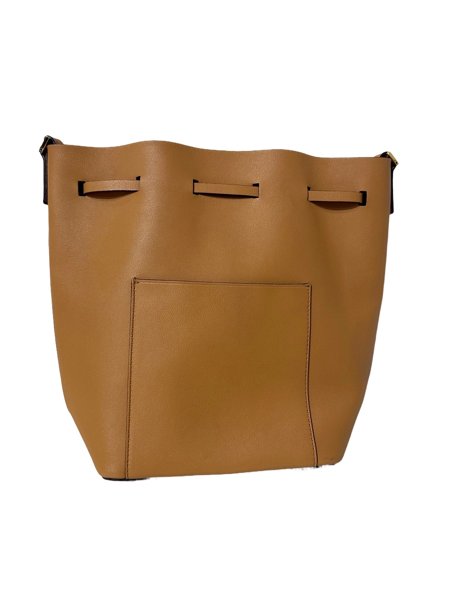 Brown Shoulder Bucket Bag
