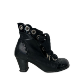 Black Chunk Heel Ankle Boot 7