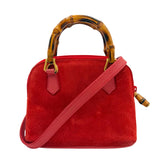 Vintage Mini Bamboo Suede Crossbody Bag