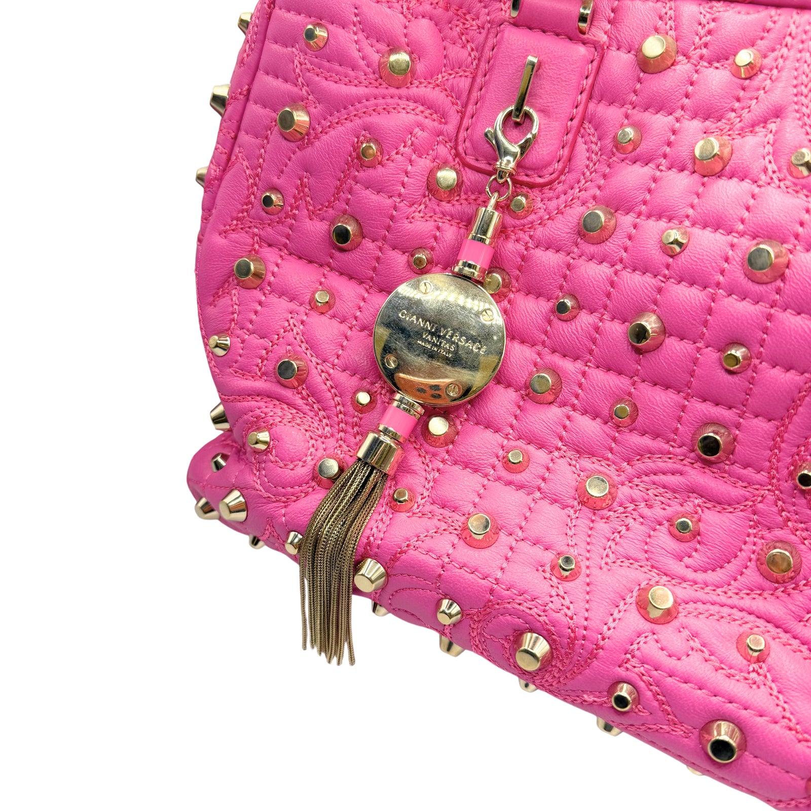 Barocco Quilted Nappa Vanitas Demetra Pink