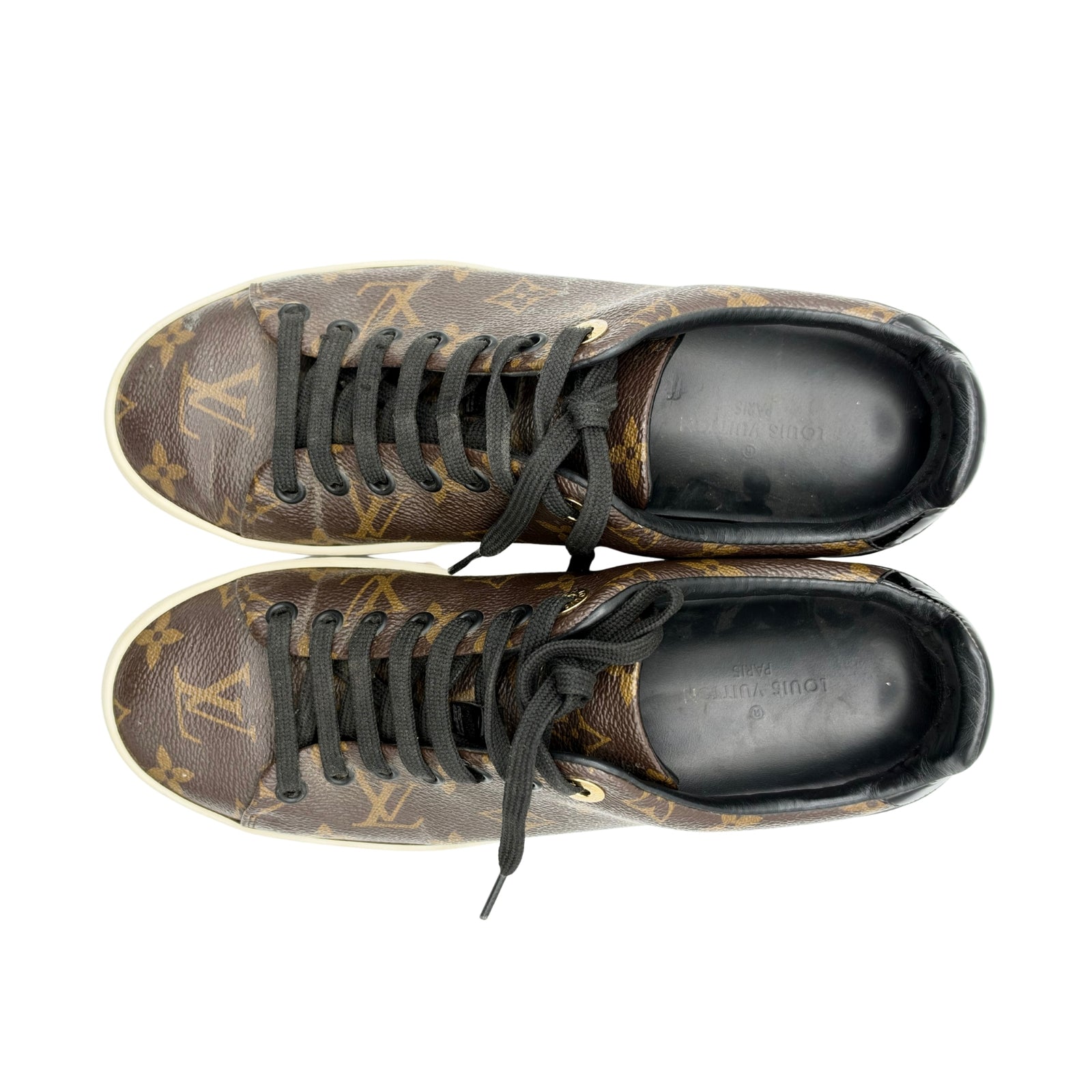 Louis Vuitton Patent Monogram Frontrow Sneakers