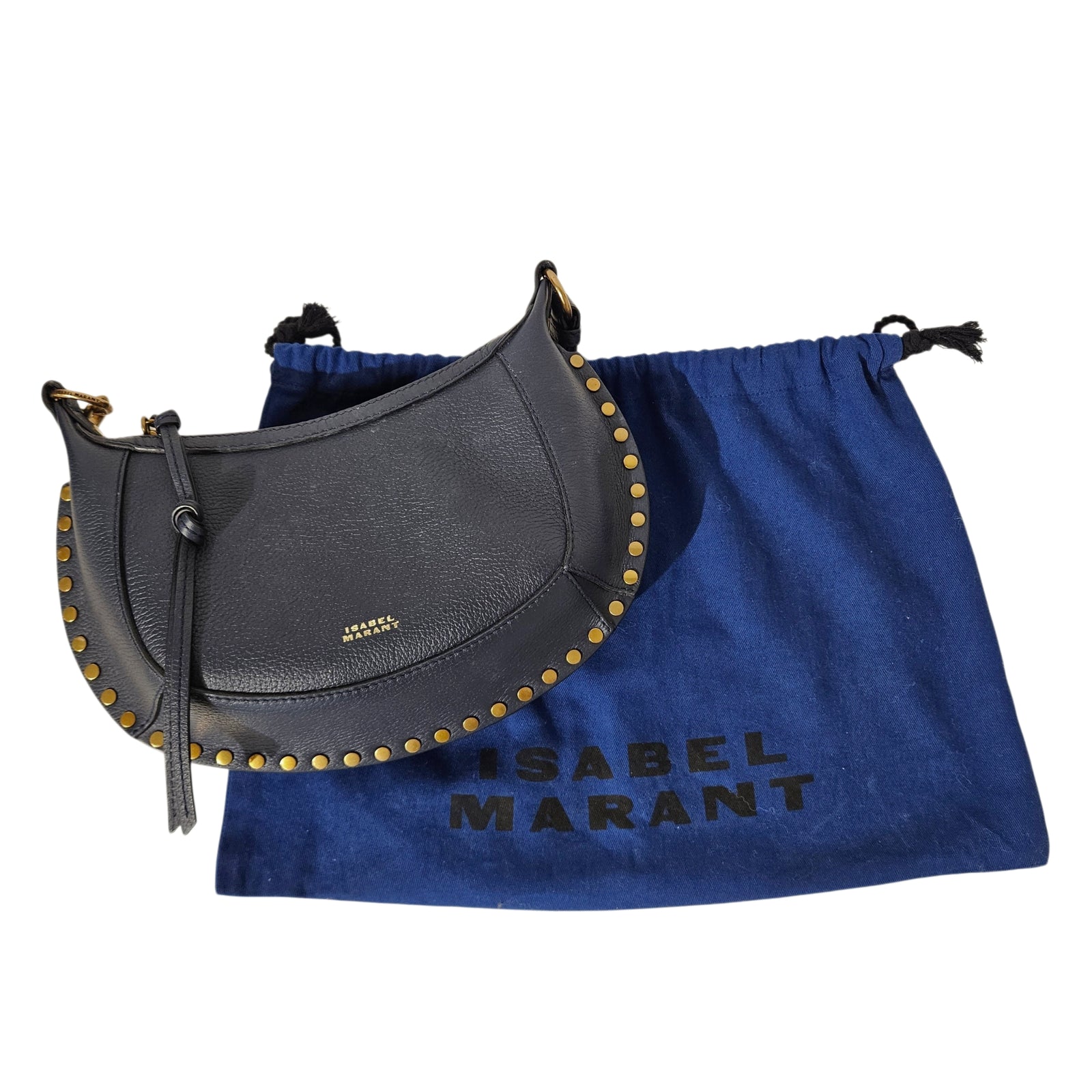 Oskan Moon Bag in Navy Blue