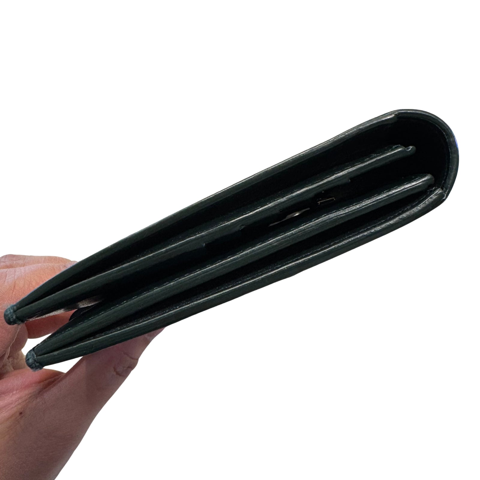 Large Strap Wallet in Grained Calfskin