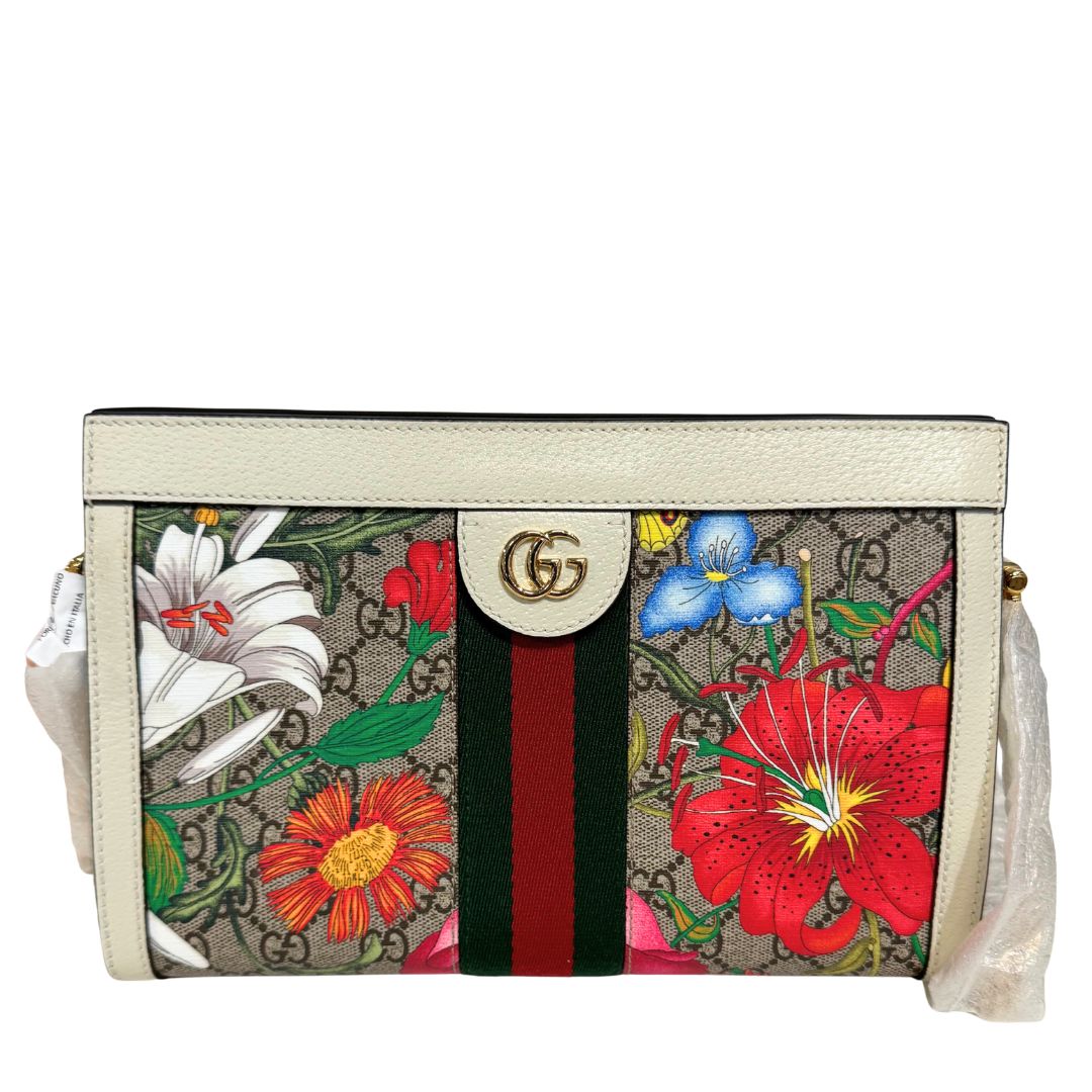 GG Supreme Flora Small Ophidia Chain Bag