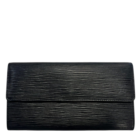 Lambskin Quilted Large Gusset Flap Wallet