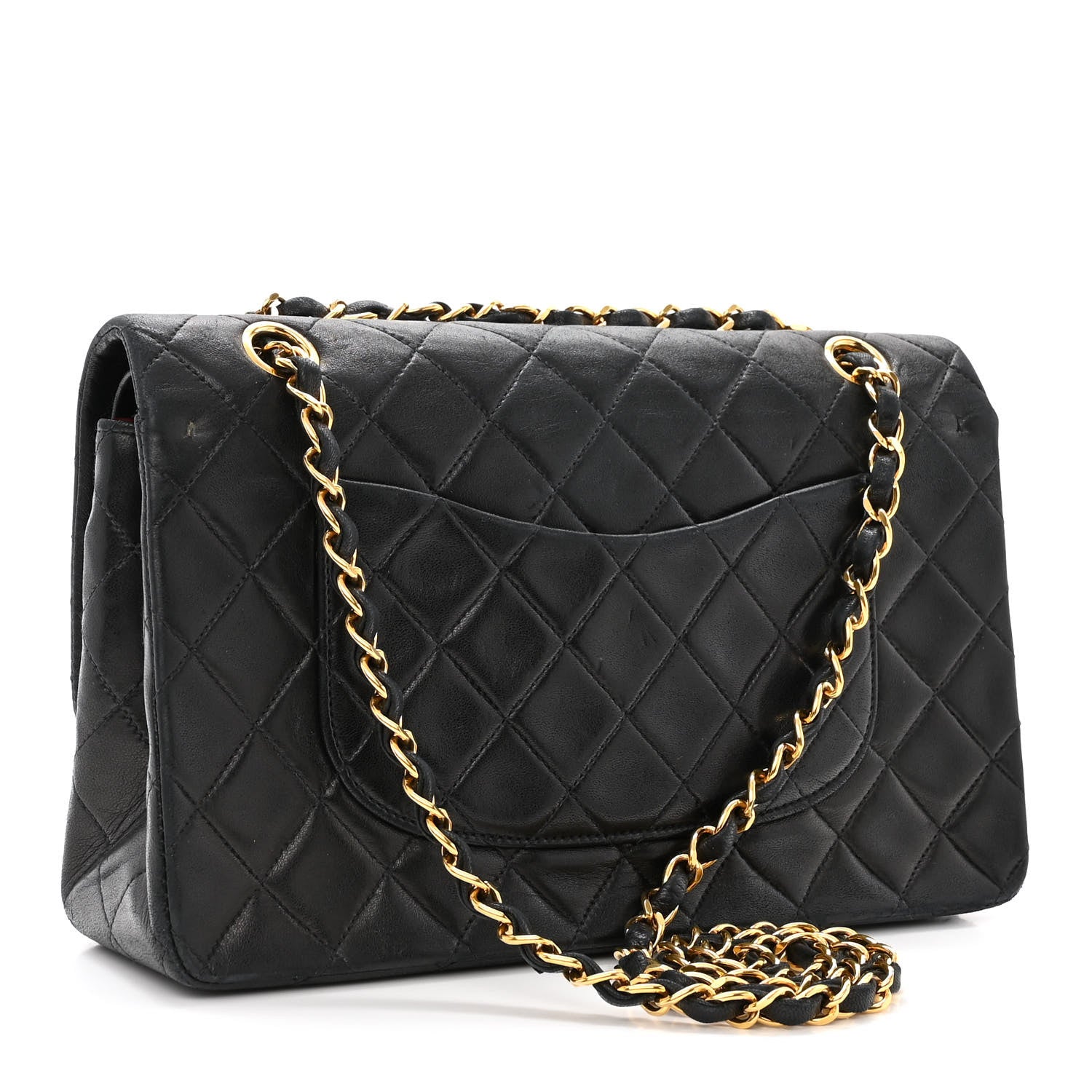 Lambskin Quilted Medium Double Flap