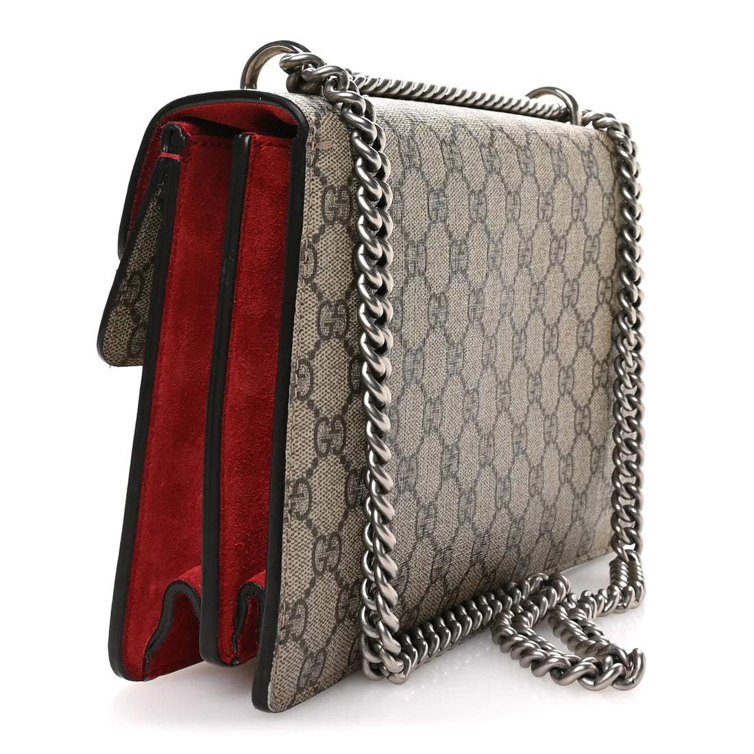 GG Supreme Monogram Small Dionysus Shoulder Bag Red