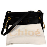 Roy Black Leather & Suede Small Crossbody