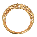 18K Yellow Gold Half Eternity Ring
