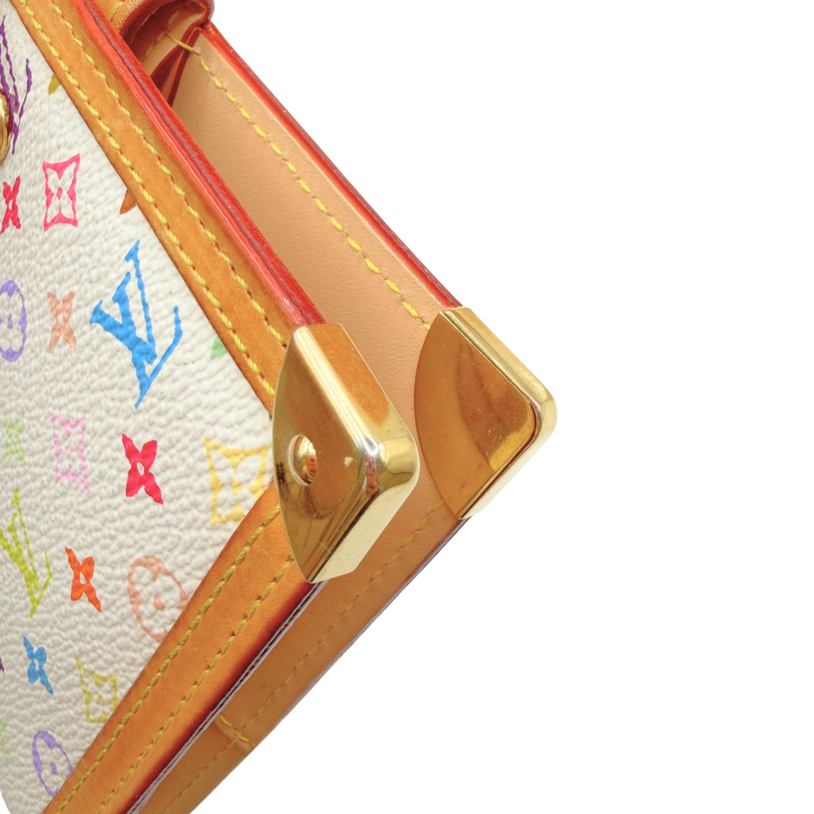 Monogram Multicolor Small Ring Agenda Cover White