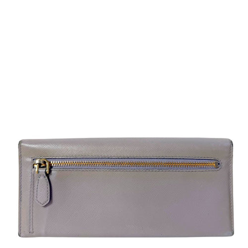 Saffiano Gray Bow Wallet