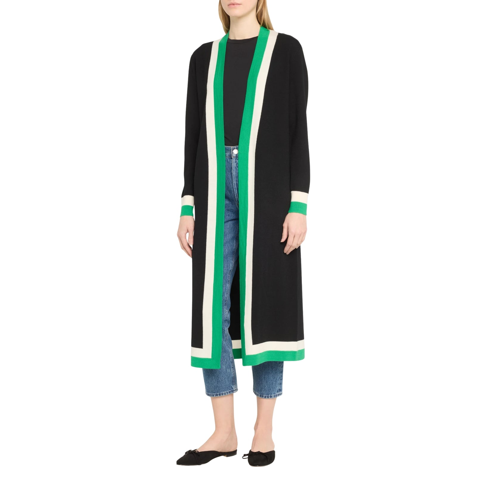 Bradford Grandpa Trim Wool-Blend Cardigan