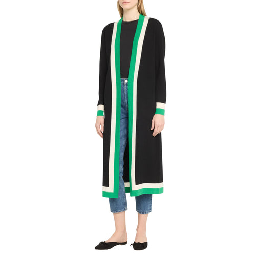 Bradford Grandpa Trim Wool-Blend Cardigan