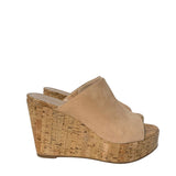 Nude Wedge Sandals 8