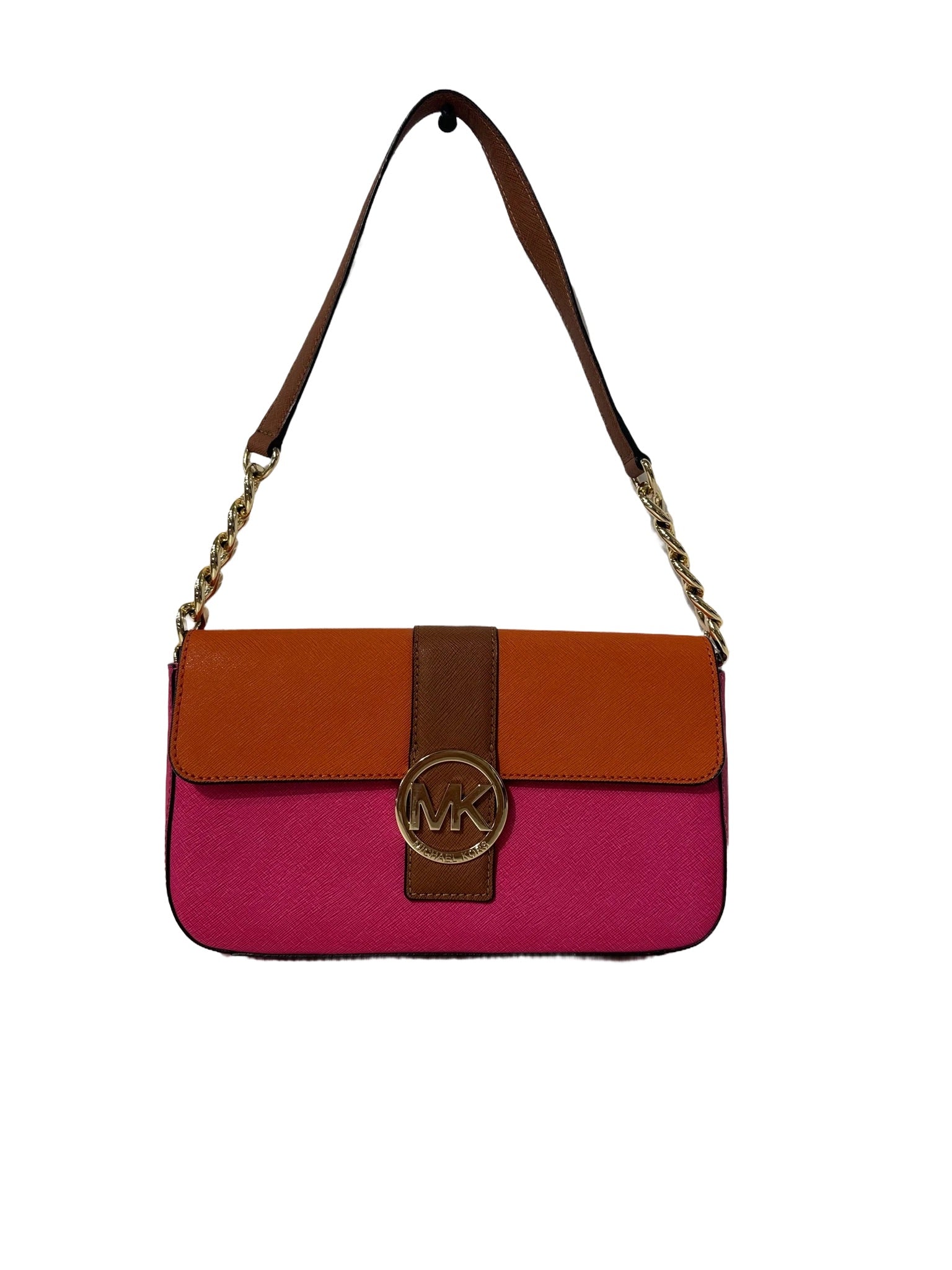 Pink & Orange Baguette Bag