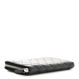 Lambskin Quilted Zip Around Wallet