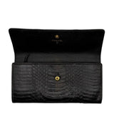 Python Leather Continental Wallet
