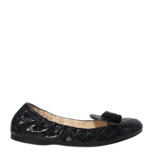 Patent Leather Tassel Loafer 39.5