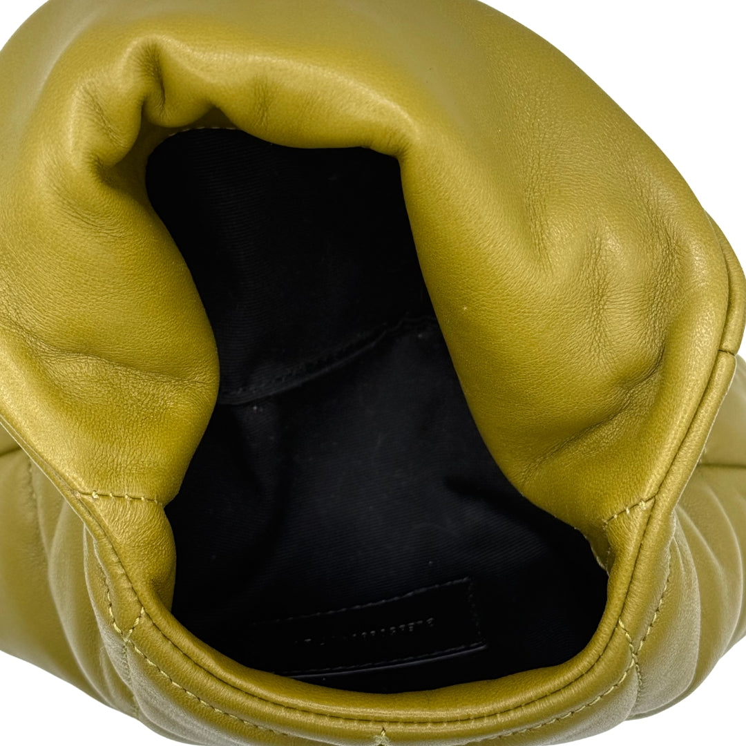 Lou Puffer Leather Clutch