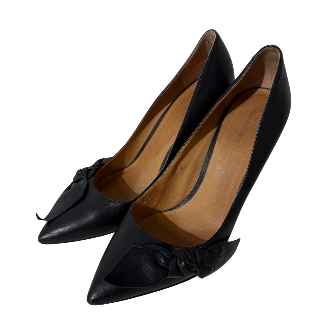 Black Leather Poppy Bow-Detail 41