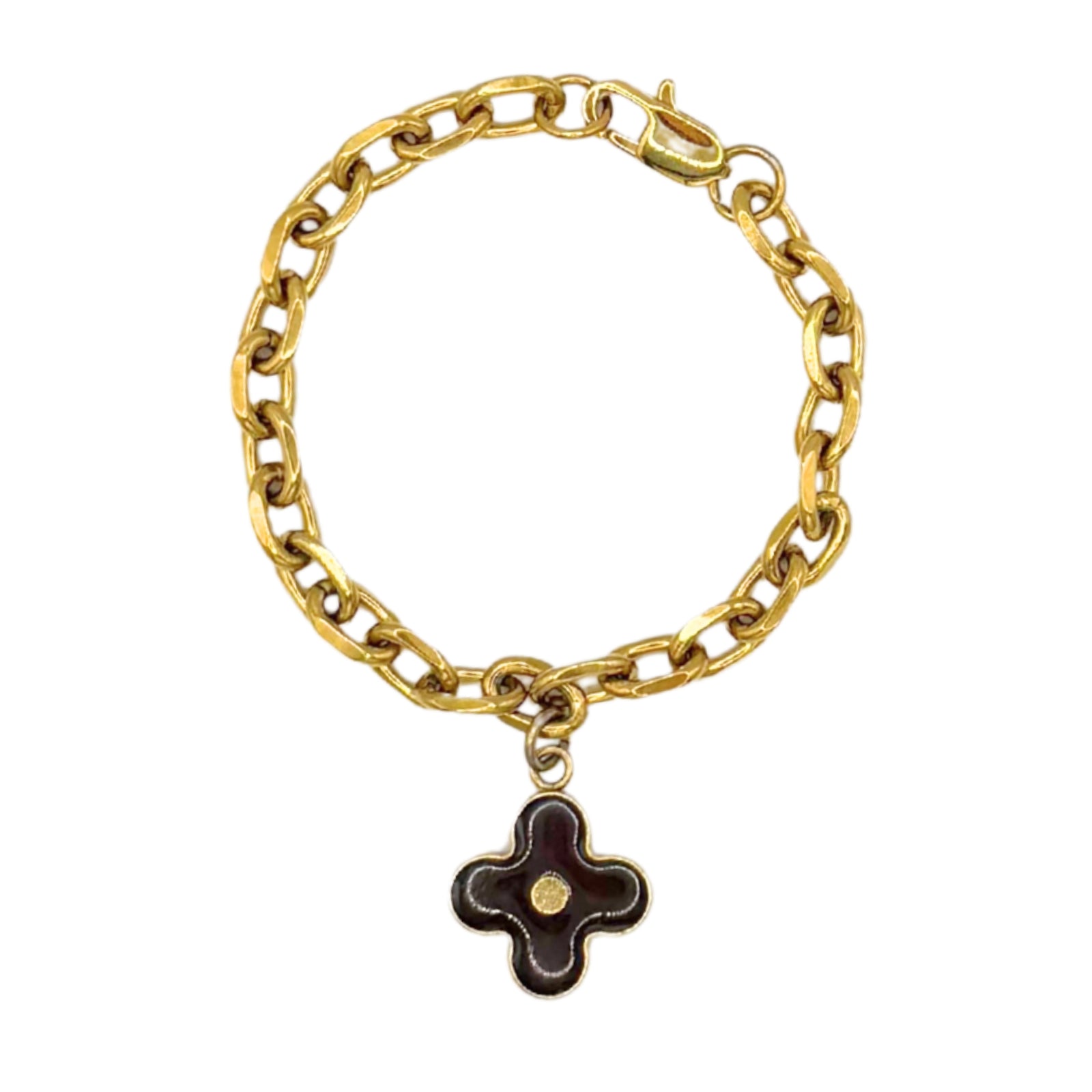 Repurposed Louis Vuitton Pendant Bracelet