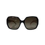 Round Sunglasses with Classic Burberry Plaid Temples