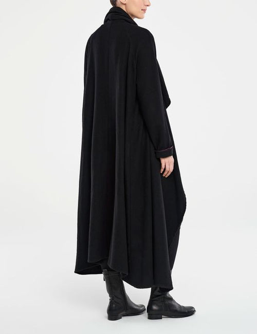 Black Open Long Jacket