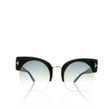 Savannah-02 Shiny Black Sunglasses