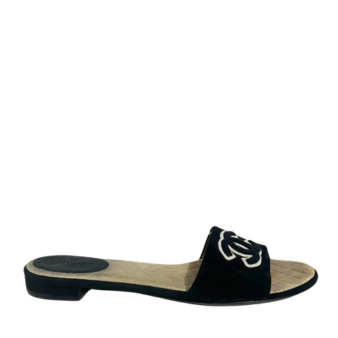Black Stud Sandals 40