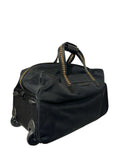 Black Duffel Bag with Rollers