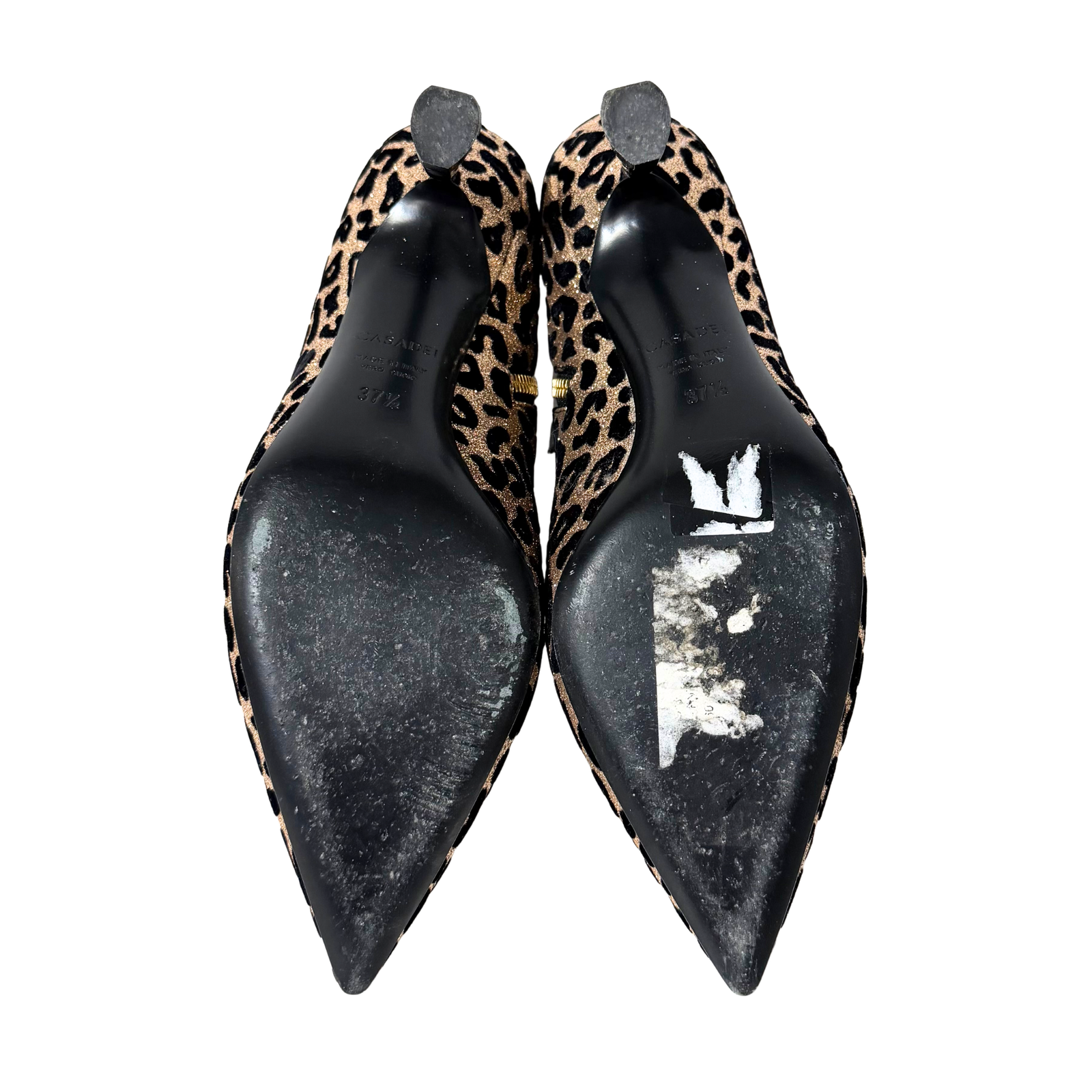 Pointed Toe Sparkly Boots 37.5