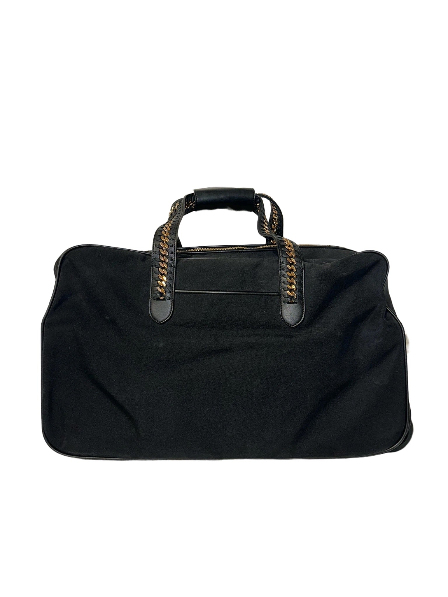 Black Duffel Bag with Rollers
