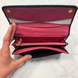 Saffiano Metal Continental Flap Wallet