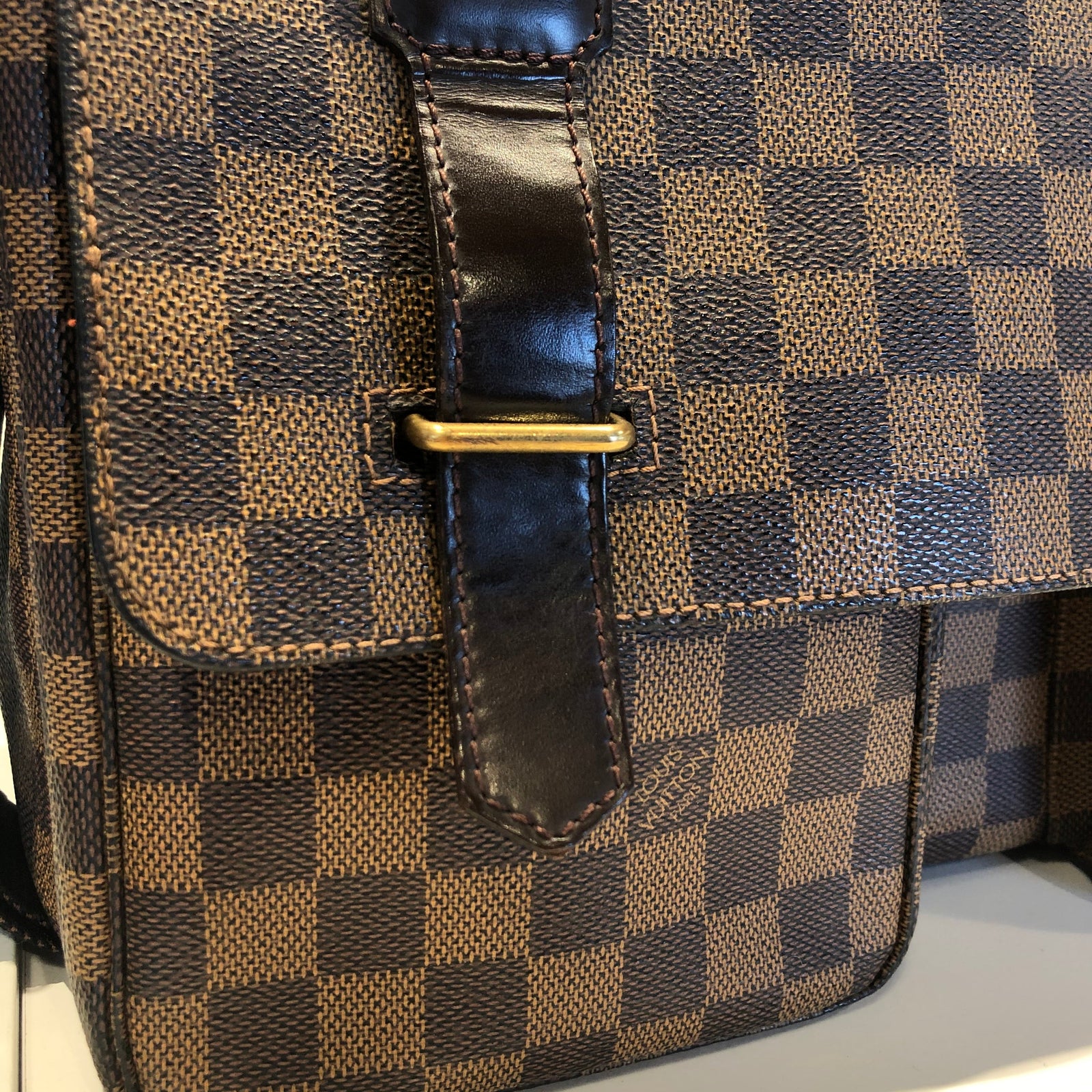 Louis Vuitton Broadway Damier Ebene Canvas Messenger Crossbody Bag