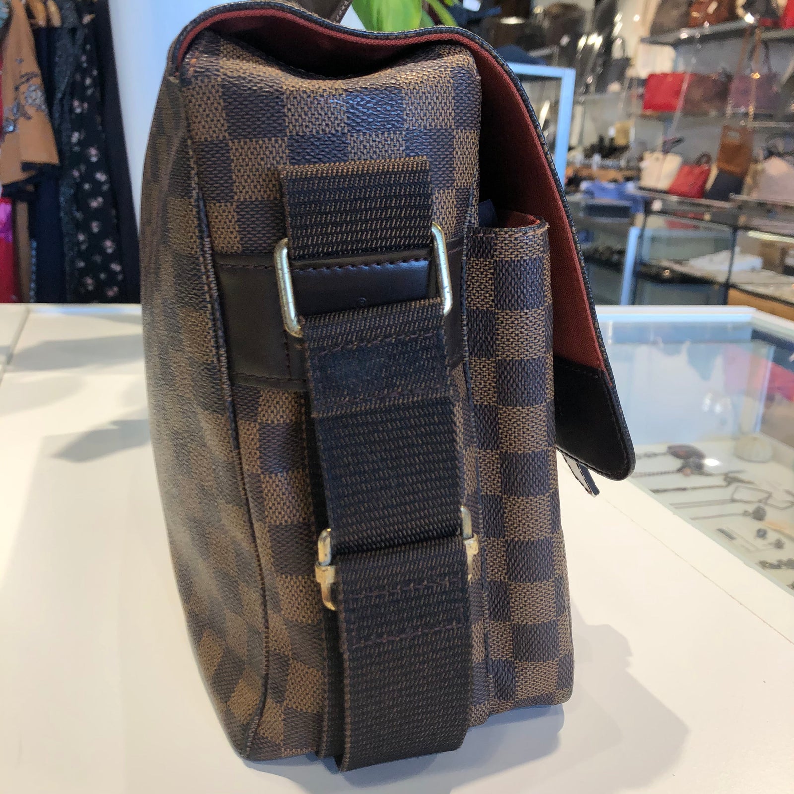 Louis Vuitton Broadway Damier Ebene Canvas Messenger Bag on SALE